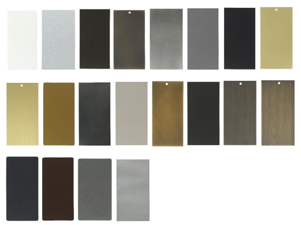 French Steel Finish Sample Set