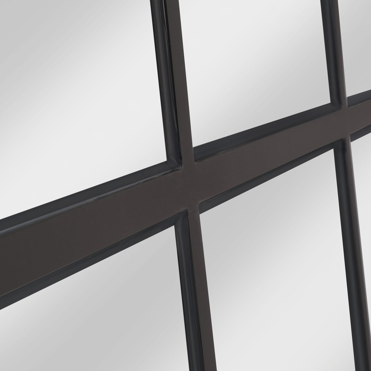 Squared Top Custom Steel Mirror