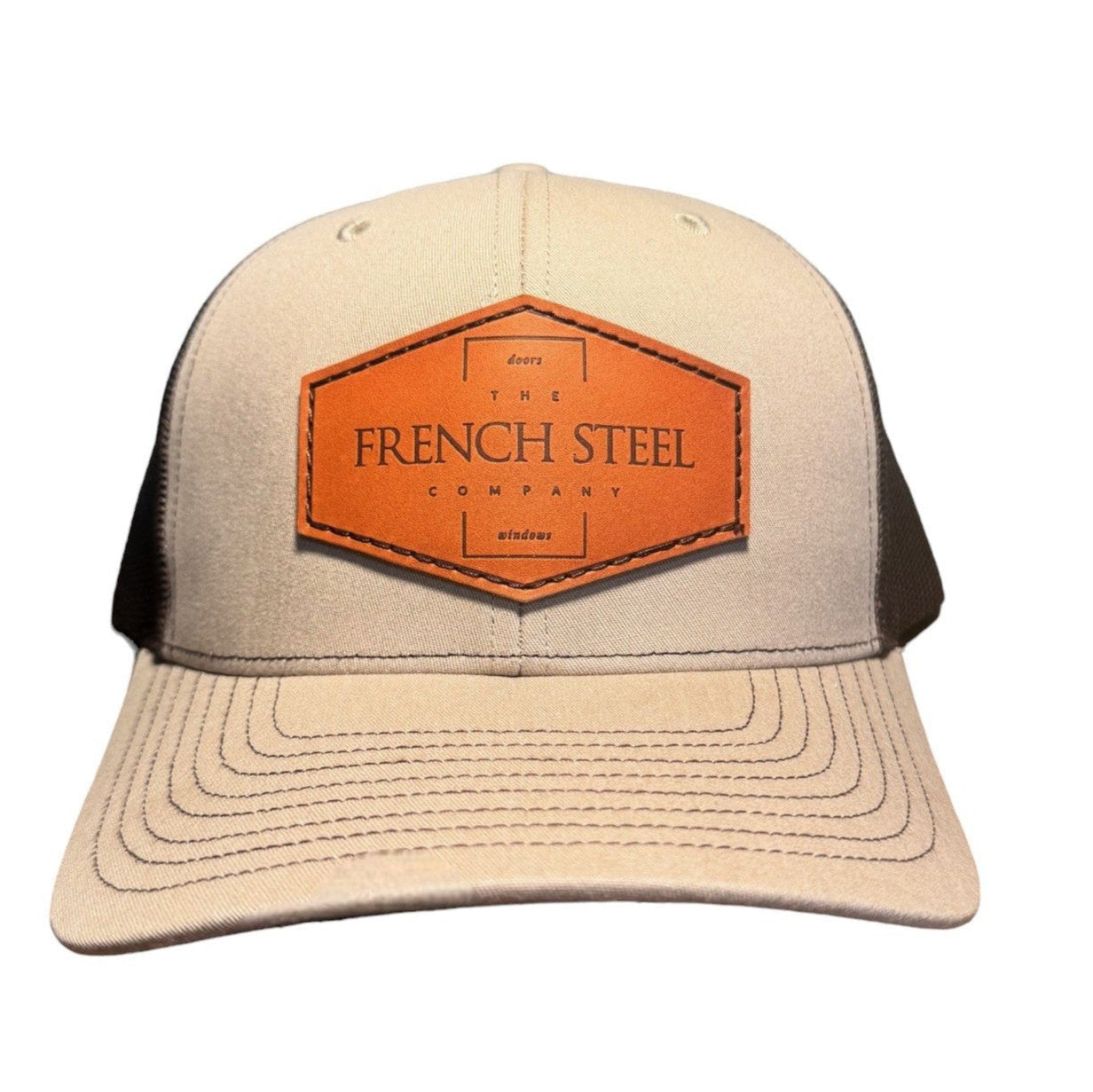 Coffee/Khaki French Steel Custom Trucker Hat