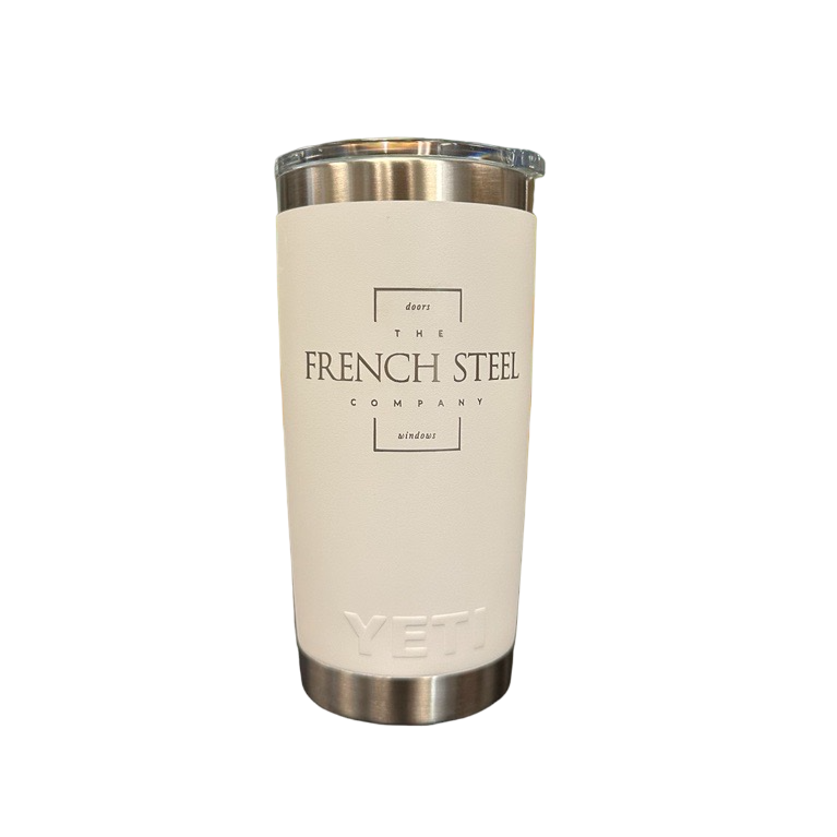 White French Steel Custom Yeti Tumbler