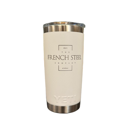White French Steel Custom Yeti Tumbler